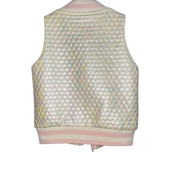 Cat & Jack Girls XS Vest Iridescent School Fall Everyday Casual Playwear - Picture 2 of 8